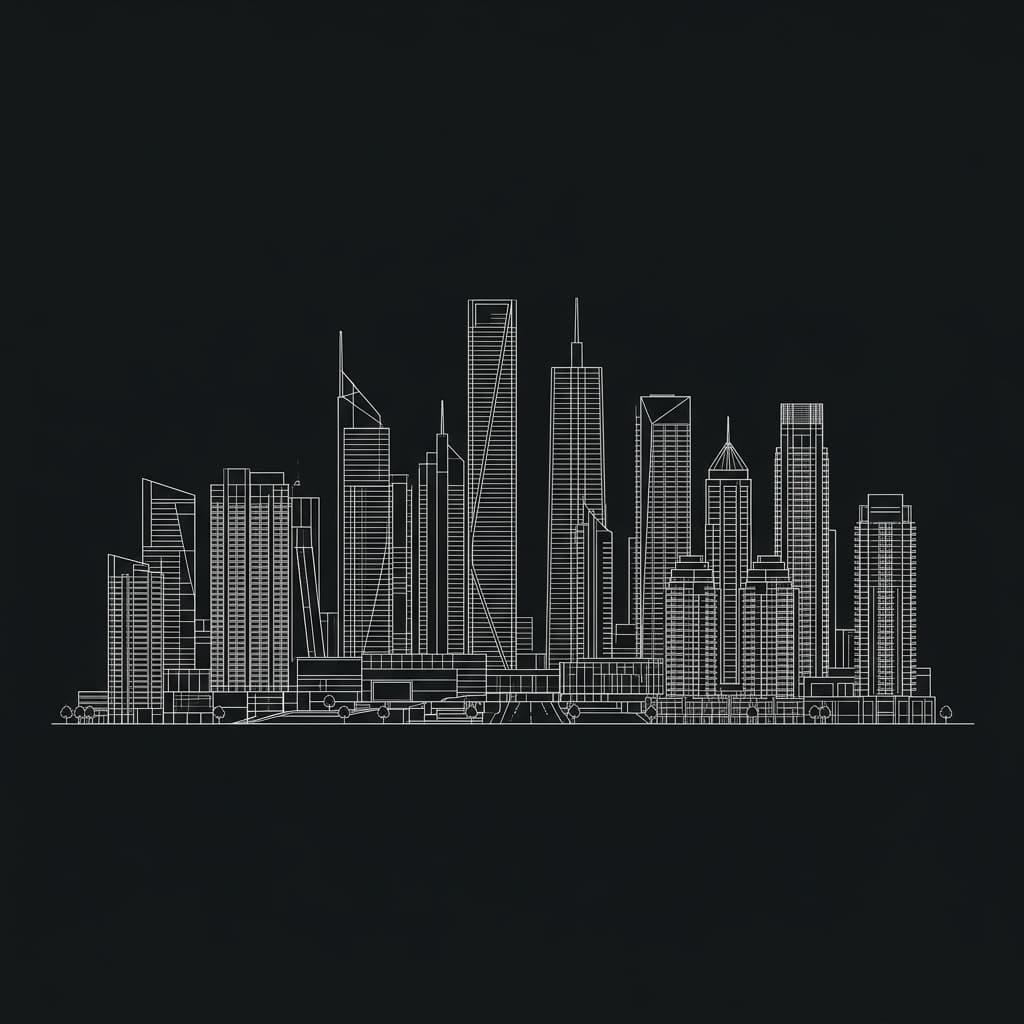 Real Estate Architectural Blueprint Back